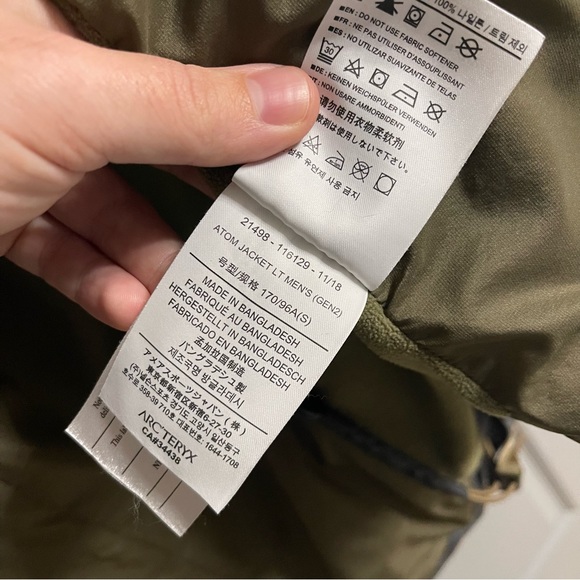 Arc’teryx LEAF Atom Jacket LT (Gen 2) - Picture 9 of 9